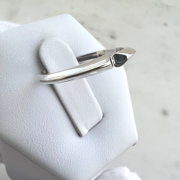 Sale $12 Firm! .925 Sterling Silver Heart Open Ended Ring - Picture 11 of 17